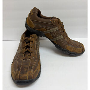 Skechers Diameter Murilo Men's Size 12 Lace Up Shoes Brown Casual Vintage Shoes